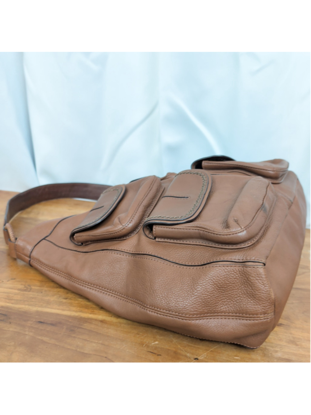 Banana Republic Brown Leather Shoulder Bag - Picture 7 of 8